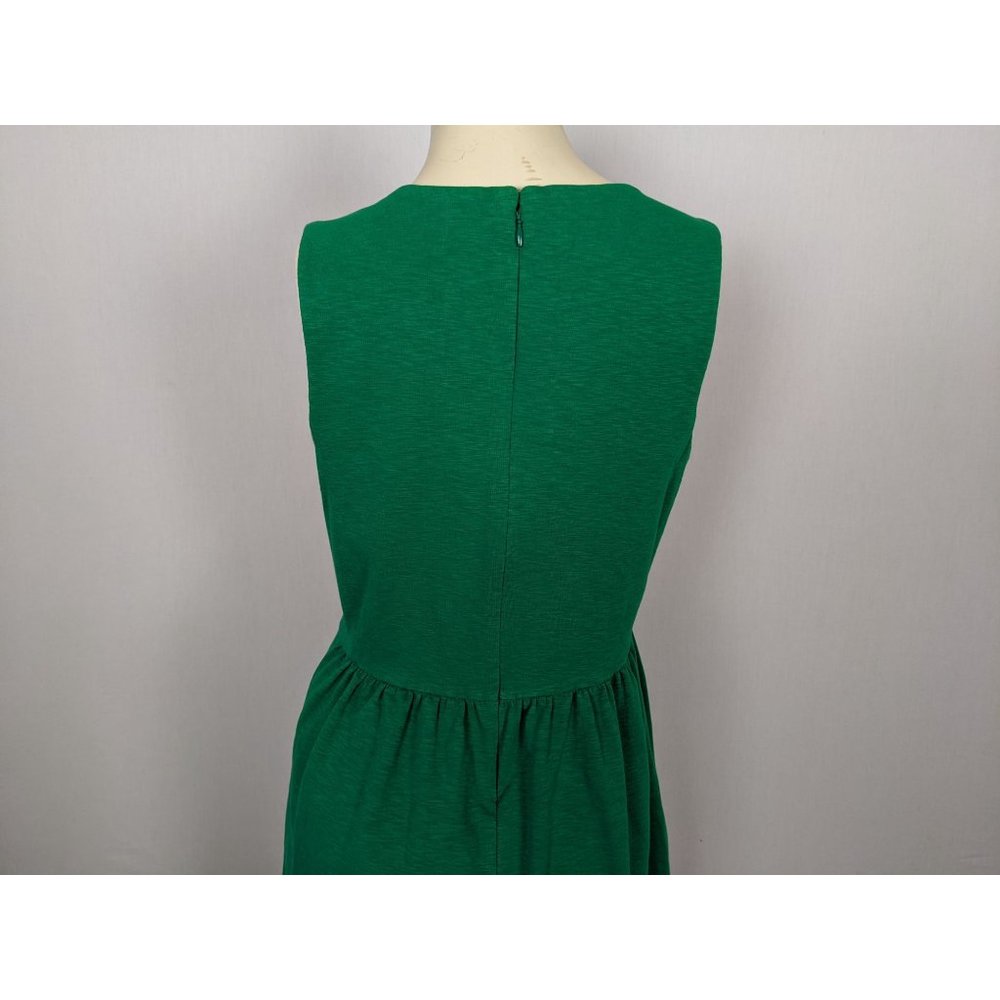 J.CREW Factory Daybreak sleeveless green Dress Style C0250 Size M - Picture 5 of 11